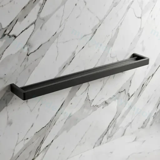 IVANO Series Gun Metal Grey Double Towel Rail 800mm