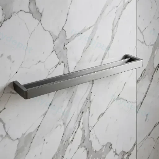 IVANO Series Gun Metal Grey Double Towel Rail 600mm