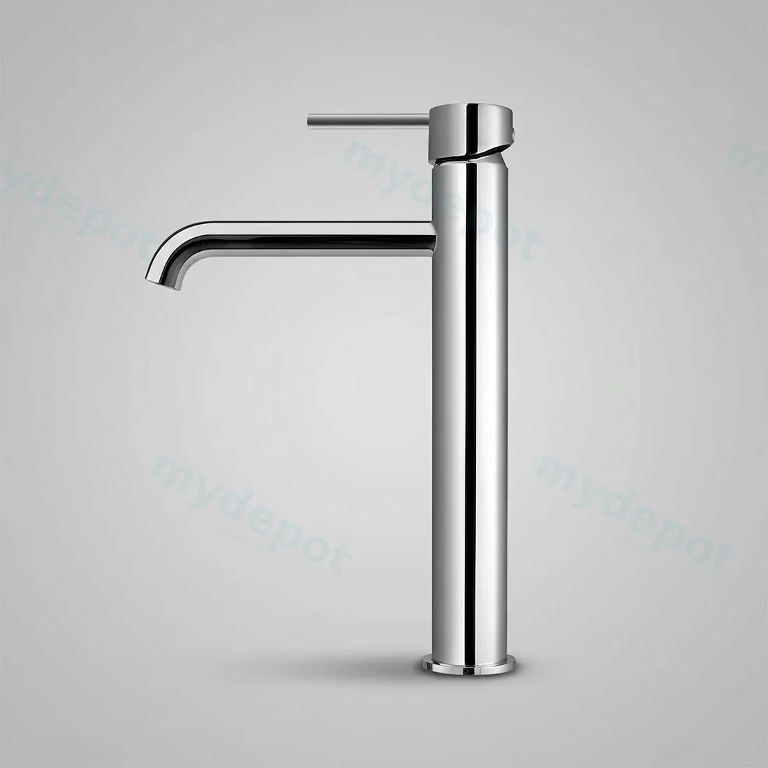 LUCID PIN Series Round Chrome Tall Basin Mixer