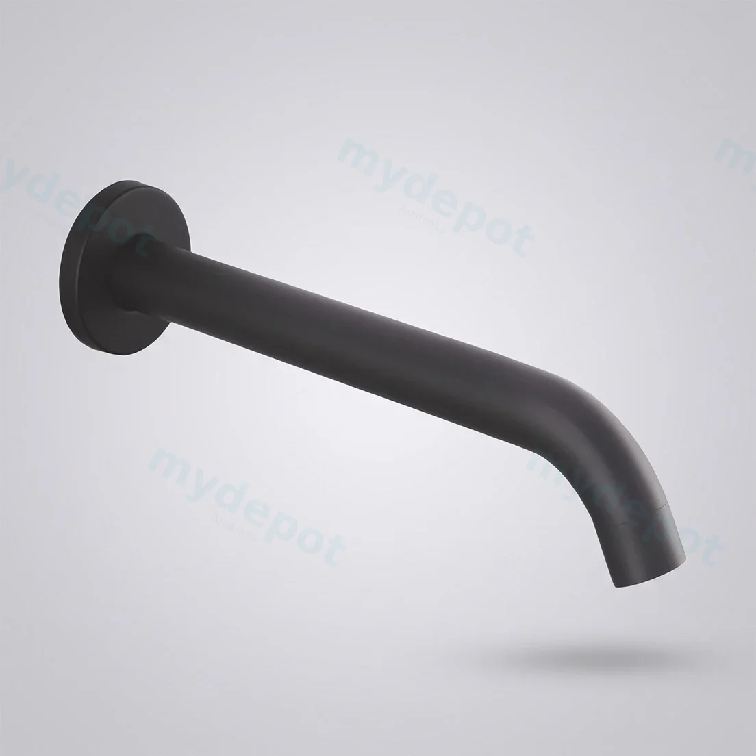 LUCID PIN Series Round Gun Metal Grey Bathtub/Basin Wall Spout