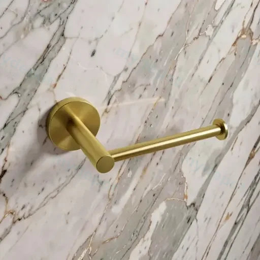 LUCID PIN Series Brushed Brass Toilet Paper Roll Holder