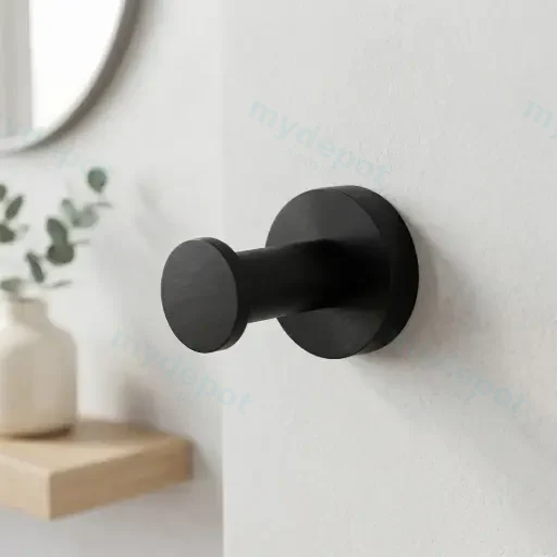 LUCID PIN Series Black Robe Hook