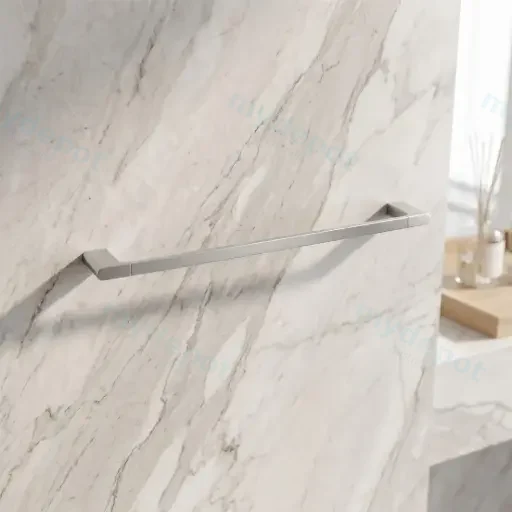 VOG Series Brushed Nickel Single Towel Rail 600mm
