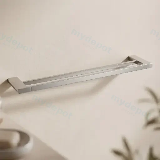 VOG Series Brushed Nickel Double Towel Rail 800mm