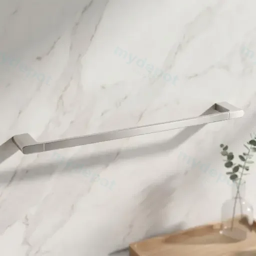 VOG Series Brushed Nickel Single Towel Rail 800mm