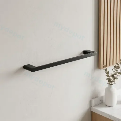 VOG Series Gun Metal Grey Single Towel Rail 800mm