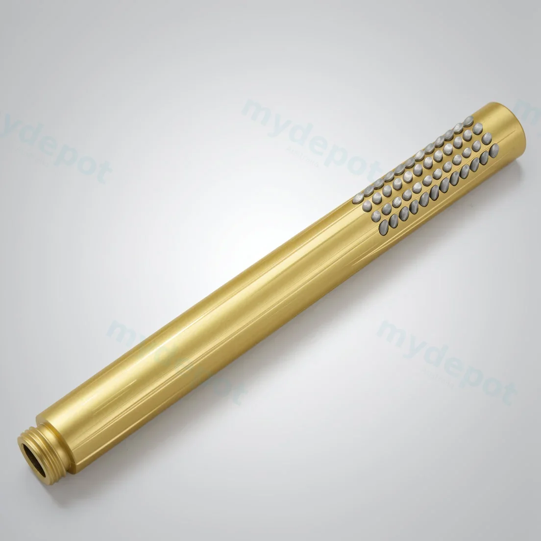 Round Single Function Brushed Brass Handheld Shower(Brass)