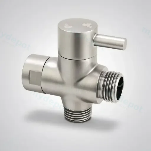 Brushed Nickel Brass Bidet Diverter