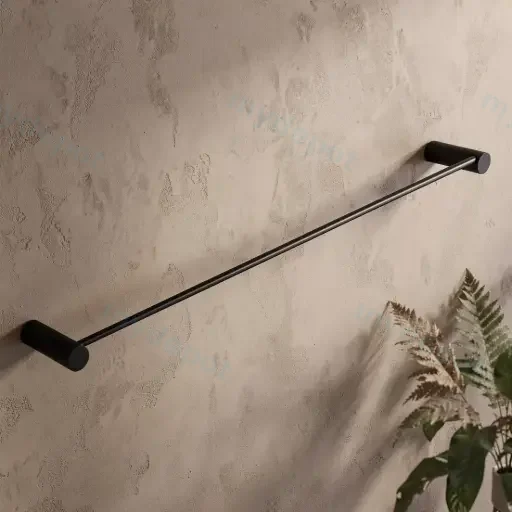 Gun Metal Grey Single Towel Rail 600mm