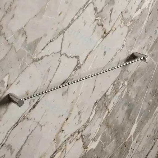 Chrome Single Towel Rail 600mm
