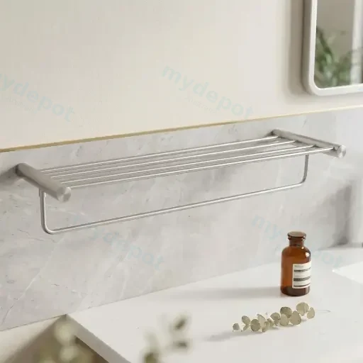 Brushed Nickel Shower Shelf