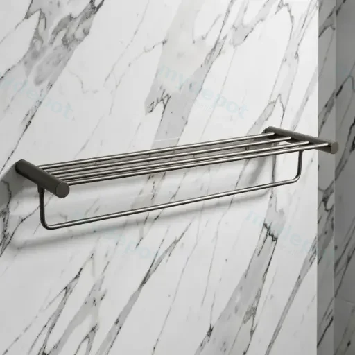 Gun Metal Grey Shower Shelf