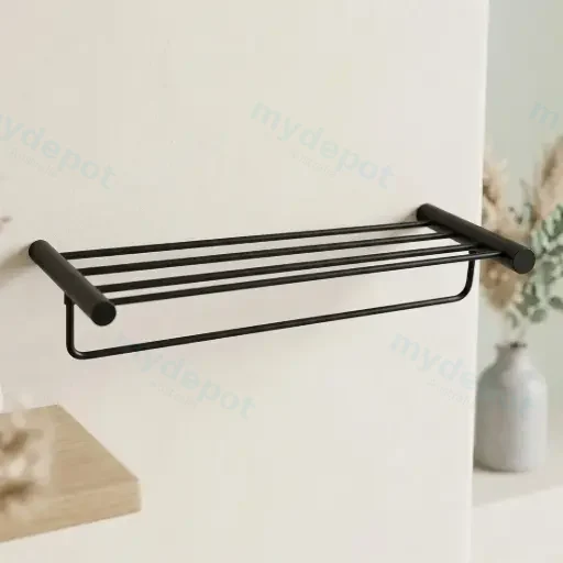 Black Shower Shelf