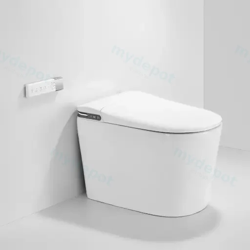 684*390*473mm White Instant Heating Jet Siphon Type Flushing Smart Toilet