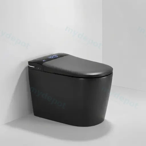 684*390*473mm Matte Grey Instant Heating Jet Siphon Type Flushing Smart Toilet