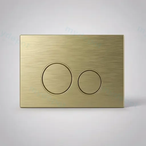 Sigma Round Flush Plate Brushed Gold