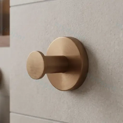 LUCID PIN Brushed Copper Robe Hook