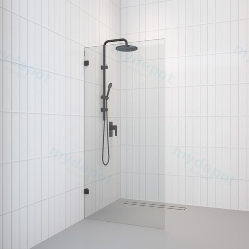 200-1200mm Shower Screen Walk In Fixed Panel Frameless 10mm Clear Tempered Glass