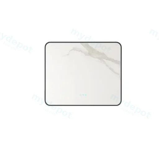 Maia Series 1900x750x45mm Matt Black Square LED Mmirror