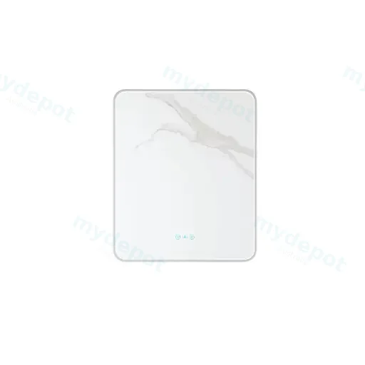 Maia Series 600x750x45mm Brushed Nickel Sqaure LED Mirror