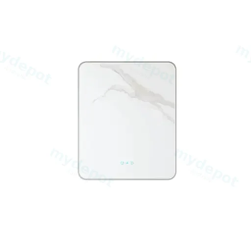 Maia Series 600x750x45mm Gun Metal Sqaure LED Mirror