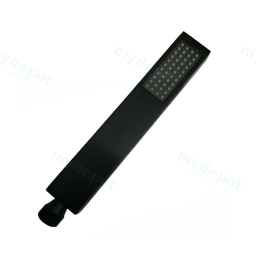 Matte Black Brass Square Handheld Shower Spray Head