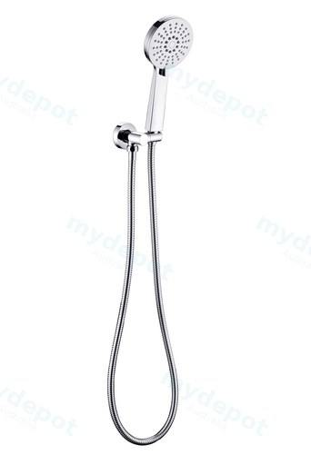 Maya Round Brass Hand Shower On Wall Bracket(Chrome)