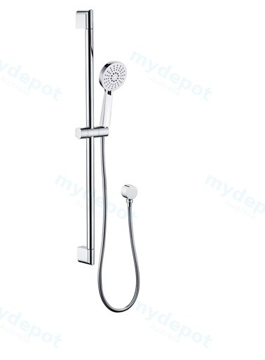Maya Round Brass Multi-function Sliding Shower Set(Chrome)