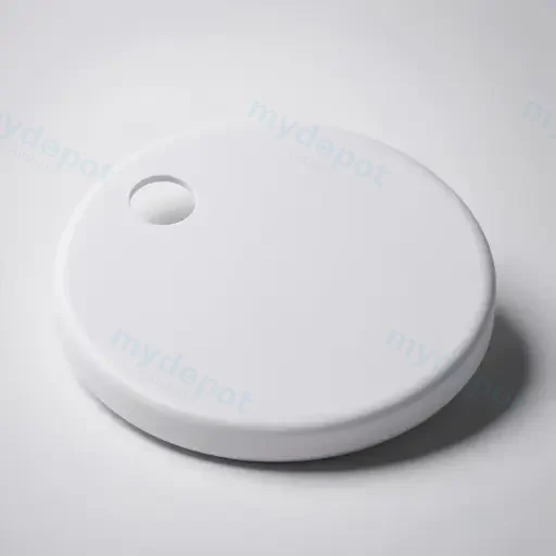 Matte White Hinge Cover In Pair
