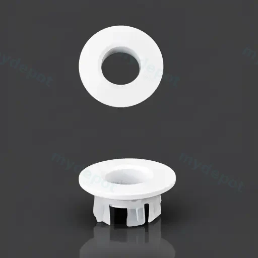 Matte White Overflow Ring