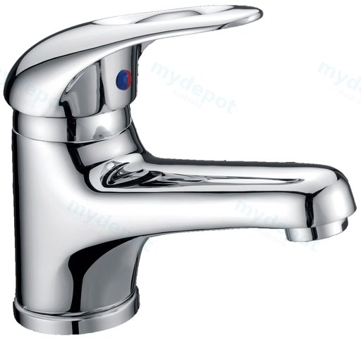 Mina  Slim Rectangle Handle Basin Mixer Chrome Lead Free