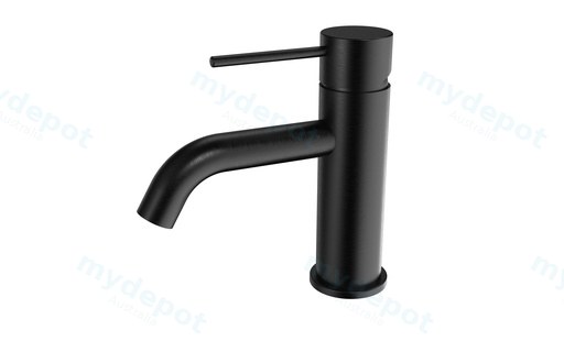 Morgan Rund Brushed Gun Mental Basin Mixer