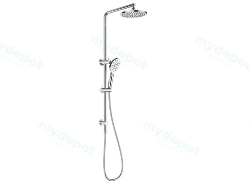 New Cora Round Multi-function Shower Set Chrome,250mm Plastic Shower Head