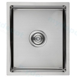 New Cora Single Bowl Above/Undermout Sink 340mm,93 Degree 304 Stainless Steel