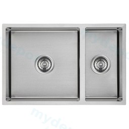 New Cora 1 & 1/2 Bowl Sink Undermout Sink 670mm,93 Degree 304 Stainless Steel