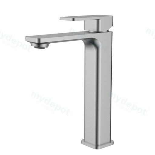 Nova II Highrise Basin Mixer Brushed Nickel Lead Free
