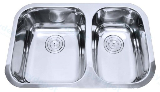 Otus 1 & 1/2 Bowl Undermount Sink Undermount No Tap Hole 710 x 456 x 178mm(304 Stainless Steel)