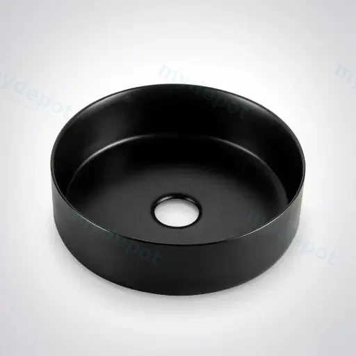 Otus Countertop Art Round basin 335 x 335 x 120 mm Matt Black