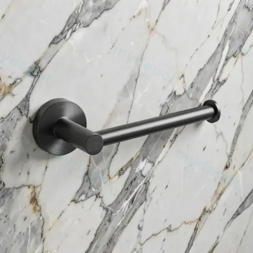 Otus L-Shaped Toilet Roll Holder(Gunmetal)