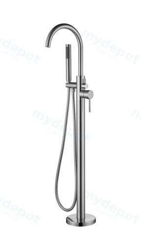 Otus Free Standing bath mixer with hand shower Brushed Nickel