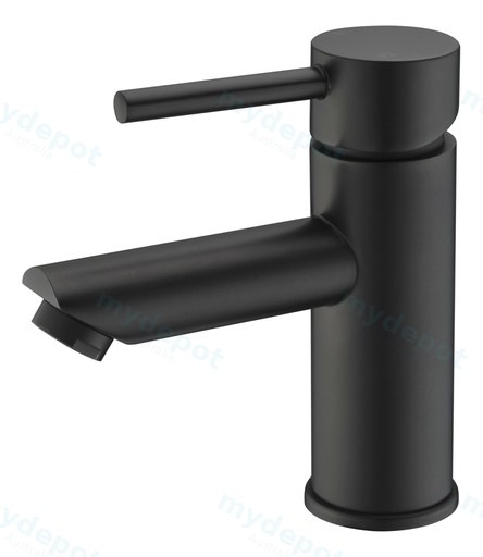 Otus Pin Handle Basin Mixer Matt Black Lead Free