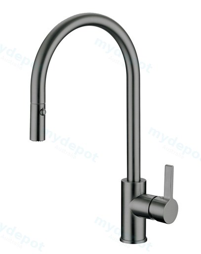 Otus New Pull Out Sink Mixer Gun Metal Lead Free