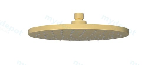 Otus Round Overhead Shower 250mm Brushed Gold
