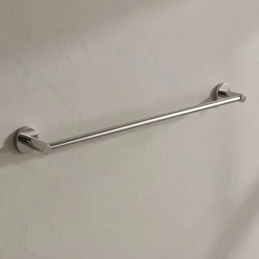 Otus Round Single Towel Rail 600mm(Chrome)