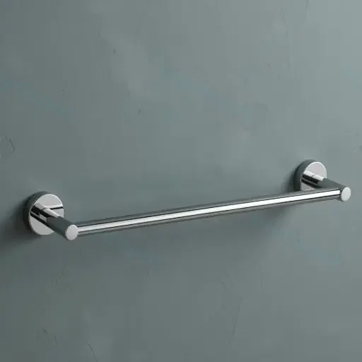 Otus Round Single Towel Rail 750mm(Chrome)
