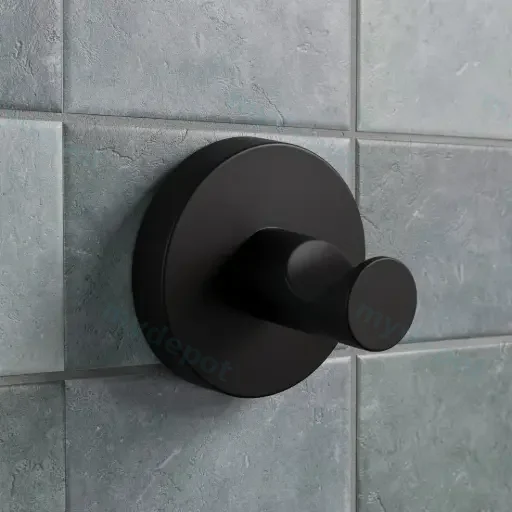 Otus Round Robe Hook(Matt Black)