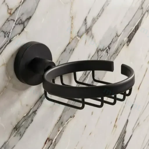Otus Round Soap Dish(Matt Black)