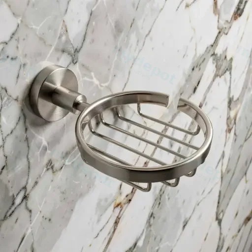 Otus Round Soap Dish(Brushed Nickel)