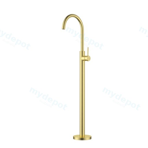 Otus Slimline  FreeStanding Bath Mixer Brushed Gold
