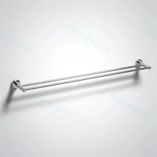 Otus Slimline Double Towel Rail 900mm Chrome